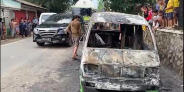 Angkot di Sukabumi Ludes Terbakar, Tidak Ada Korban Jiwa