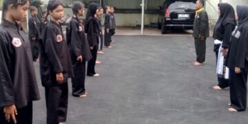 Parkiran Koramil 2117 Nanggung, Dijadikan Tempat Latihan Pencak Silat 