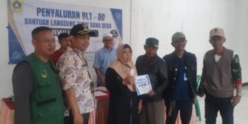 Penyaluran BLT Dana Desa Tapos 1 Triwulan I Berjalan Lancar, Dihadiri Camat Tenjolaya dan Jajaran