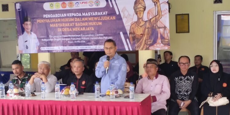 Sinergi Pemerintah Desa Mekarjaya dan Fakultas Hukum Unpak Gelar Penyuluhan Hukum, Wujudkan Masyarakat Sadar Hukum