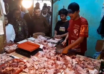 Bapanas dan Satgas Pangan Sidak Pasar Dramaga Jelang Idul Adha