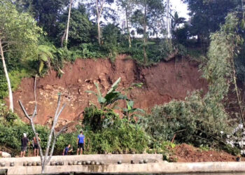 Longsor Susulan di Dramaga Bogor, Jalan Antar Desa Ditutup karena Retakan Tanah