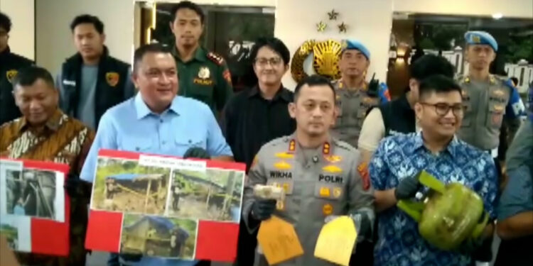 Polres Bogor Tangkap 4 Pelaku Tambang Emas Ilegal di Cigudeg dan Tanjungsari Kabupaten Bogor