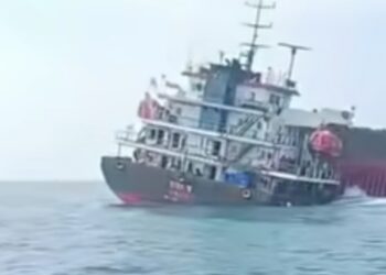 Kapal Laut Pengangkut Batubara Karam di Perairan Kabupaten Sukabumi