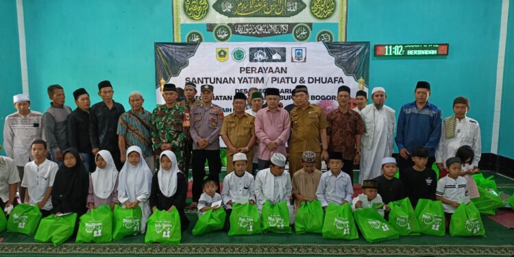 Santunan Yatim Piatu dan Dhuafa di Desa Neglasari, Wujud Kepedulian Warga Meraih Berkah Berbagi