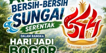 Peringati Hari Lingkungan Hidup dan Hari Jadi Bogor ke-544, Warga Dramaga Gelar Aksi Bersih Sungai Serentak