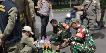 Patroli KRYD 3 Pilar Dramaga Amankan Ratusan Botol Minuman Keras