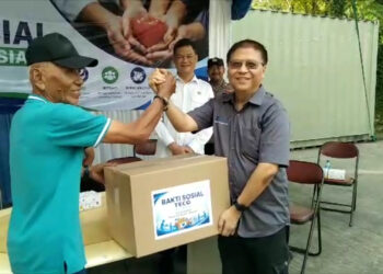 PT TECO Multi Guna Elektro Salurkan 200 Paket Sembako di Gunung Putri
