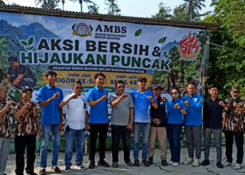 AMBS Tanam 500 Pohon dan Tebar 1.000 Bibit Ikan di Kali Ciesek