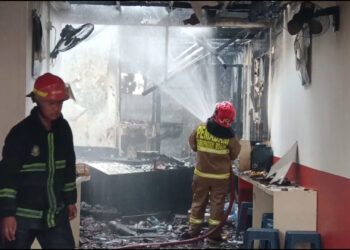 Gas Bocor, Rumah Makan Ayam Geprek dan 3 Kios di Ciomas Bogor Hangus Terbakar