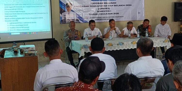 Kades Cikarawang Sampaikan Realisasi Anggaran Semester I 2026, Ini Rincian Penggunaannya