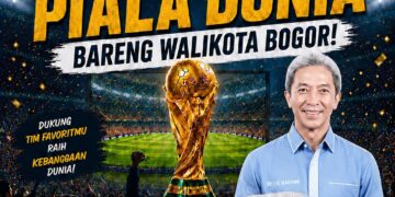 PWI Kota Bogor KONI, KNPI, Kadin, dan Blackcats Gelar Nobar Final Piala Dunia 2026 Bersama Wali Kota Bogor