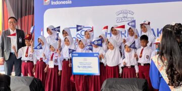 Peringati Hari Anak Nasional 2026, BRI Salurkan Bantuan Pendidikan untuk SDN Sukamahi 2 Bogor