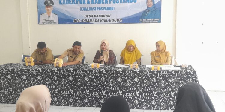 Perkuat Pelayanan Kesehatan, Kader PKK dan Posyandu Desa Babakan Gelar Pertemuan Bulanan Evaluasi Kinerja