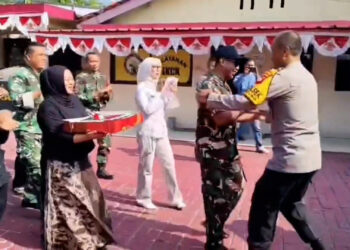 Polsek Nanggung Dapat Kejutan Dari TNI Dan Forkopimcam Di Hari Bhayangkara ke-80