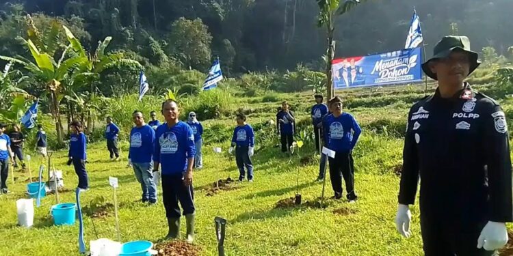 DPC Partai Demokrat Gelar Ekspedisi Bogor Biru Di Cibeling Caringin
