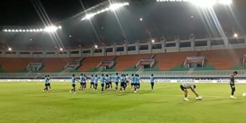 Jelang Laga Piala AFF, Timnas Kamboja Gelar Latihan Di Stadion Pakansari