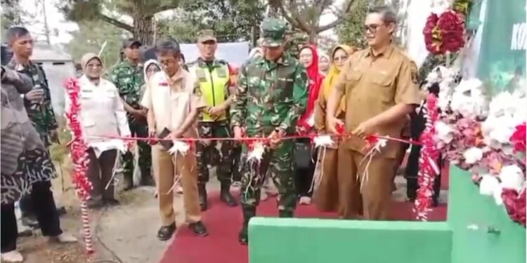 Kodim 0607 Sukabumi Resmikan Sumur Bor Bantu Warga Dapatkan Air Bersih