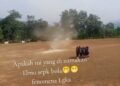 Mengejutkan! Angin Berputar Muncur Di Tengah Lapangan Saat Pertandingan. pordes Bantar karet, Ramai Dikaitkan Ilmu Dukun