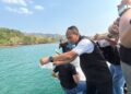 Polres Sukabumi Lepasliarkan Benih Lobster Sitaan