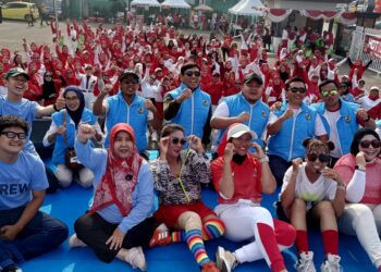 Zumba Merdeka Memeriahkan HUT KE-81 RI Di Dramaga, Ketua PK KNPI, Olahraga Bersama Akan DiRutinkan Setiap Bulan