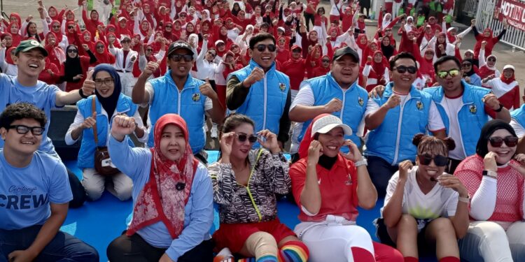 Zumba Merdeka Memeriahkan HUT KE-81 RI Di Dramaga, Ketua PK KNPI, Olahraga Bersama Akan DiRutinkan Setiap Bulan