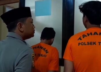 Dua Pelaku Curanmor Dibekuk Dilapangan Bola, Kunci Palsu dan Barang Bukti Disita