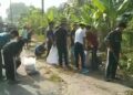 Pelajar Dan Warga Gelar Aksi Bersih Sambut HUT KE-81 RI