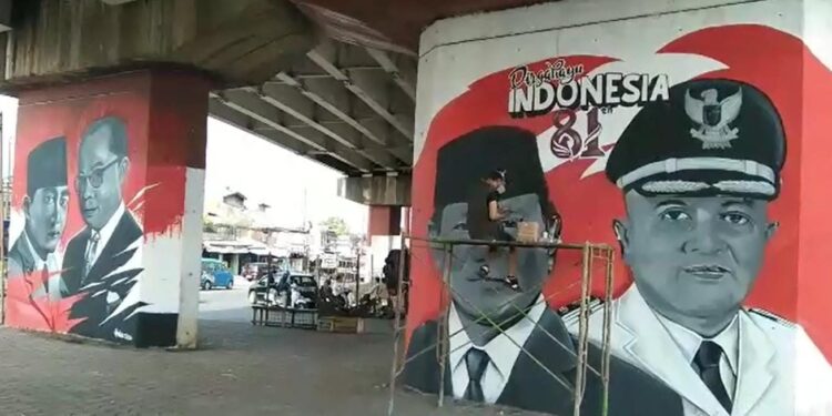 Mural Pahlawan Hias Flyover Cileungsi, Seniman Angkat Jejak Perjuangan Lokal