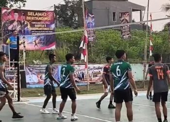 Babinsa Dan Bhabinka Timnas Desa Pasir Jambu Gelar Turnamen Voli Cup 2026
