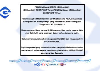 berita kehilangan