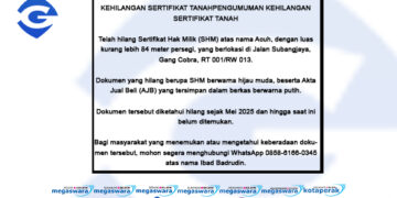 berita kehilangan