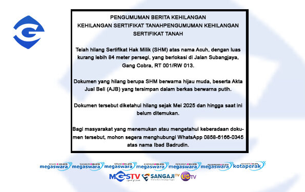 berita kehilangan