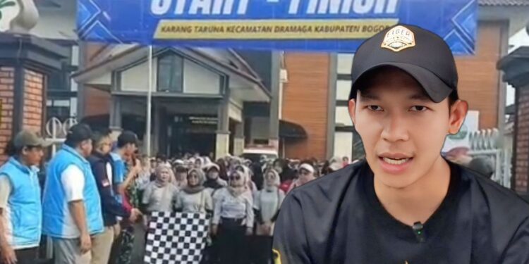 Harlah Ke-66 Karang Taruna, Ratusan Warga Dramaga Tumpah Ruah Jalan Sehat