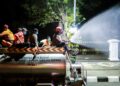 Pemkot Bogor Bergerak, Jalan Protokol Disemprot Water Mist Tekan Abu Vulkanik