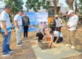 Direktur PT Sentul City Tbk Iwan Budiarsana saat peletakan batu pertama ruang bersama