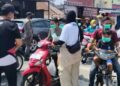 PSI Bogor Edukasi Warga dan Bagikan Masker di Tengah Sebaran Abu Vulkanik
