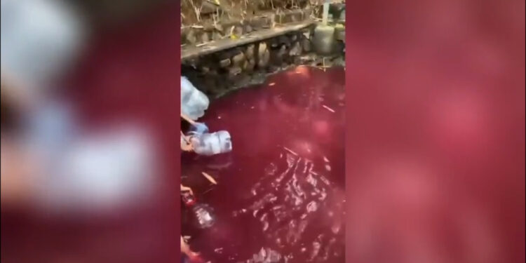 Mata Air Di Gunung Sindur Mendadak Merah, DLH Ambil Sampel untuk Uji Laboratorium