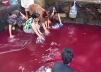 Kolam Raden Mas Pangeran Papak Berwarna Merah, Kades Imbau Tidak Gampang Percaya Medsos