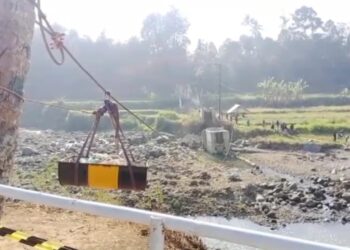 CMNP Perkuat Konstruksi Jembatan Gantung Leuwidingding Sukabumi, Pondasi Dijauhkan dari Sungai
