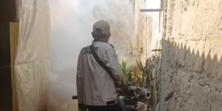 Pemdes Cibeber 1 Gelar Fogging Di 2 Dusun, Cegah Penyebaran DBD