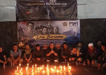 Jurnalis Sukabumi Gelar Doa Bersama Untuk 5 Wartawan Yang Hilang Saat Liput Erupsi Anak Krakatau