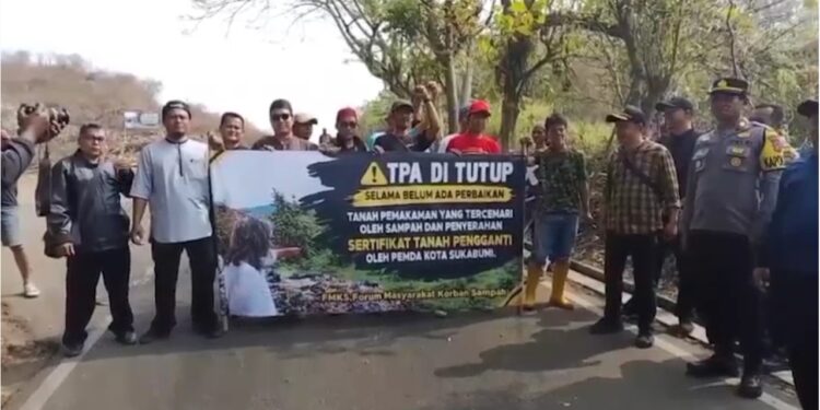 TPU Diduga Tercemar Limbah TPA Cikundul, Warga Tutup Akses Dan Desak Pemkot Sukabumi Bertindak