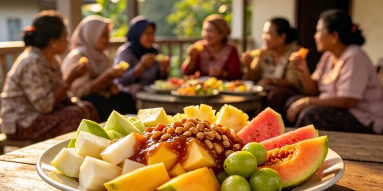 Kelezatan Rujak Menyatukan Lidah Semua, Hingga Obrolan Hangat Ibu-Ibu