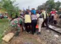Wanita Paruh Baya Tewas Tertabrak Kereta Pangrango Saat Menyeberangi Rel Di Cibadak