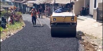 Jalan Kadudampit–Cimahi Girang Diperbaiki Warga Minta Perawatan Rutin