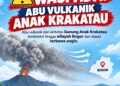 Abu Erupsi Anak Krakatau Capai Bogor, Warga Diminta Waspada dan Gunakan Masker