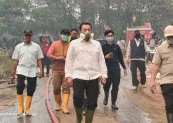 Wamen LH Tinjau Kebakaran TPAS Galuga, Pemkab dan Pemkot Bogor Diminta Perkuat Pencegahan