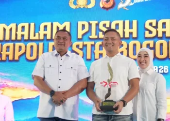 Rudy Susmanto Hadiri Lepas Sambut Kapolresta Bogor Kota, Apresiasi Pengabdian Rio Wahyu Anggono