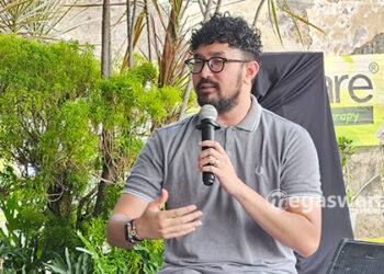 Hans Lubis -Marketing & Promotion Department Head Grand Wisata Bekasi Saat Wawancara Di HUT Megaswara Ke 53th